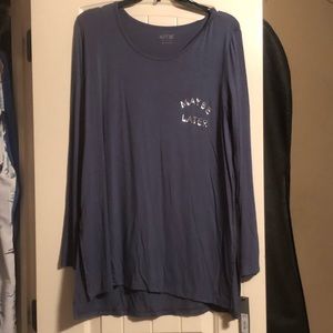 🛑🛑 6 for $18 🛑🛑 “Maybe Later” baby blue shirt